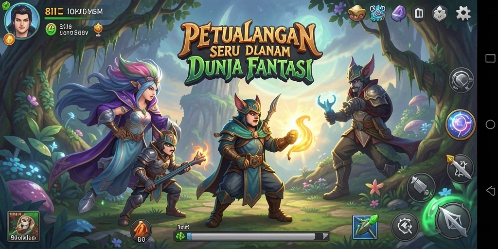 Tangkapan layar 8II menampilkan aksi pertempuran seru dalam gameplay RPG.