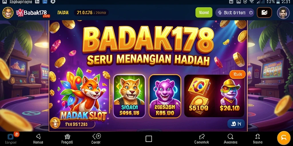Tampilan menarik dari gameplay Slot BADAK178 yang mengasyikkan.