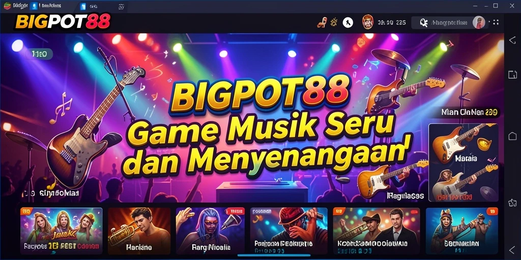 Tampilan gameplay BIGPOT88 yang penuh warna dan seru.