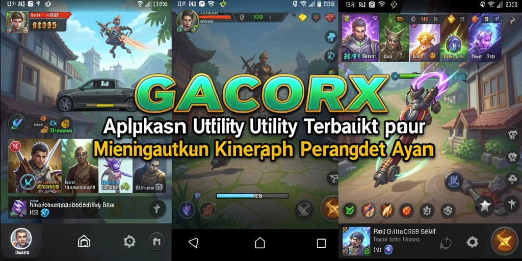 Tampilan GACORX yang intuitif dan efisien untuk pengguna.