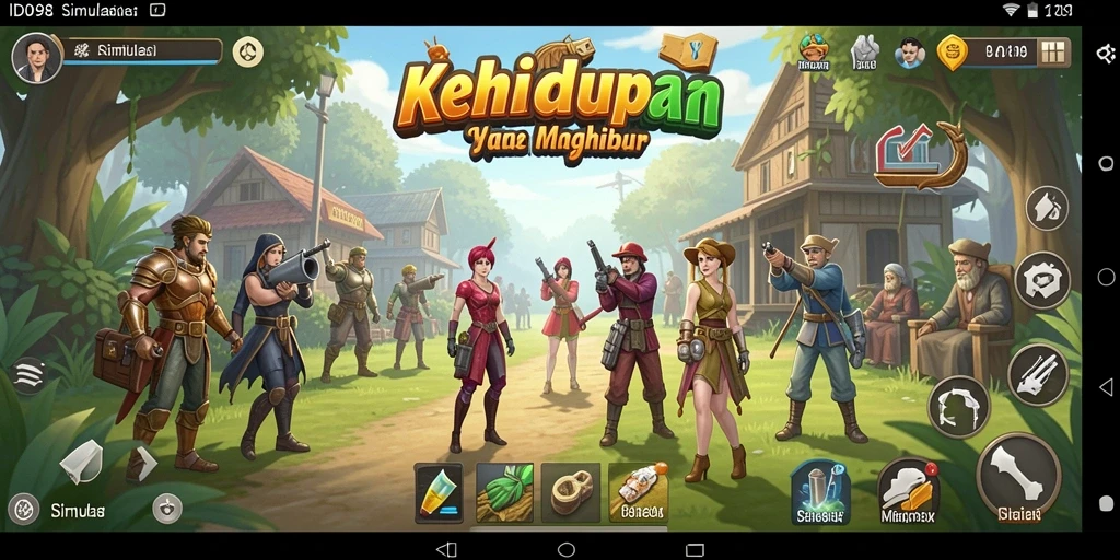 Tampilan gameplay yang menarik dari ID098 dengan interaksi karakter yang dinamis.