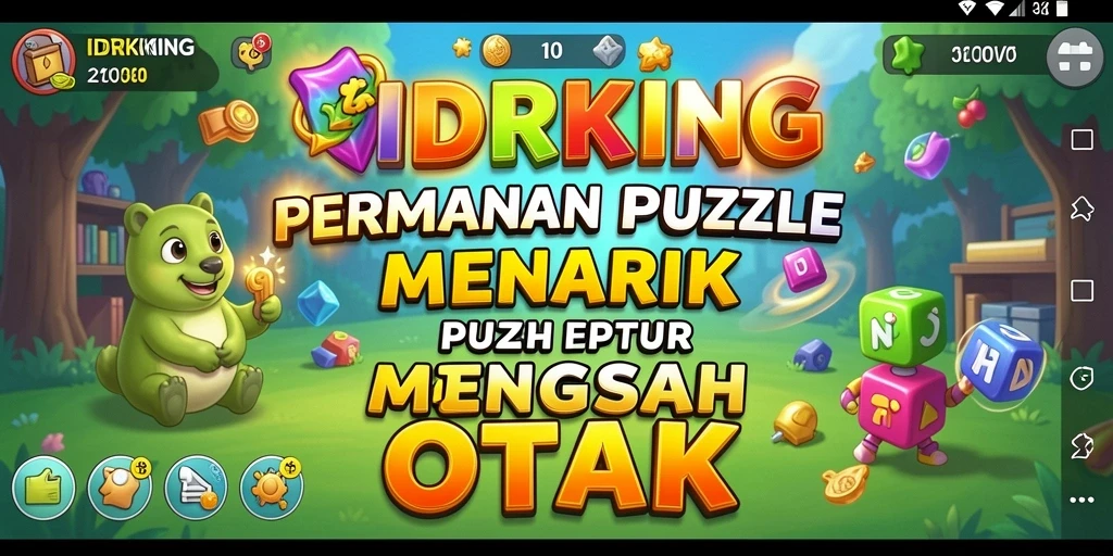 Tampilan gameplay menantang dari IDRKING yang penuh teka-teki.