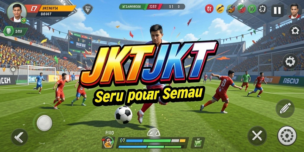 Gameplay seru JKTJKT dengan berbagai cabang olahraga.