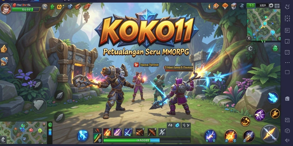 Tampilan menakjubkan dari gameplay KOKO11 yang menarik dan imersif.