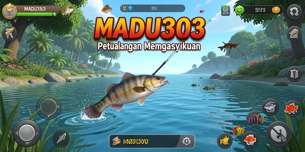 Tangkapan besar di layar dari gameplay MADU303 yang mendebarkan.