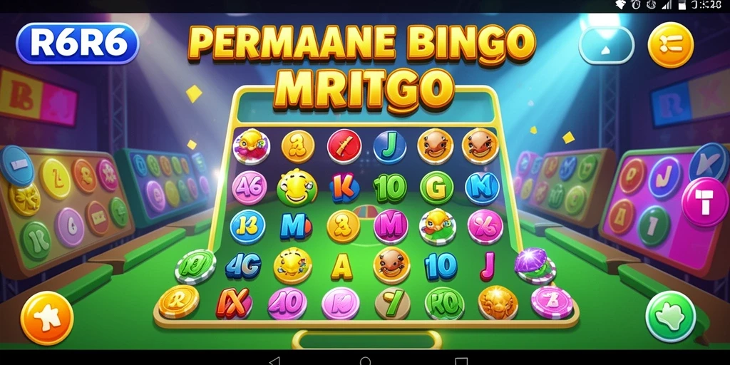 Tampilan gameplay Bingo R6R6 yang menawan dan interaktif.