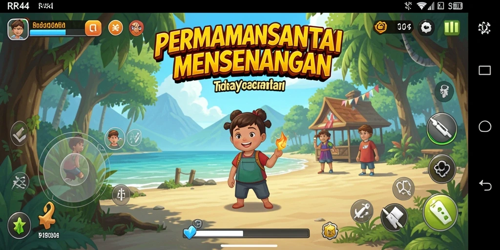 Menampilkan gameplay yang seru dan penuh warna dari RR44.