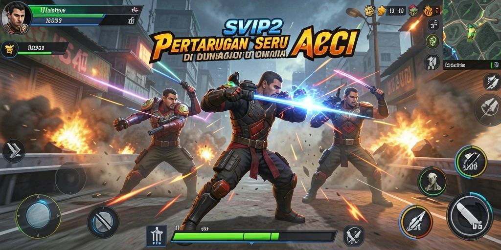 Gameplay seru di SVIP2 dengan pertarungan yang mendebarkan.
